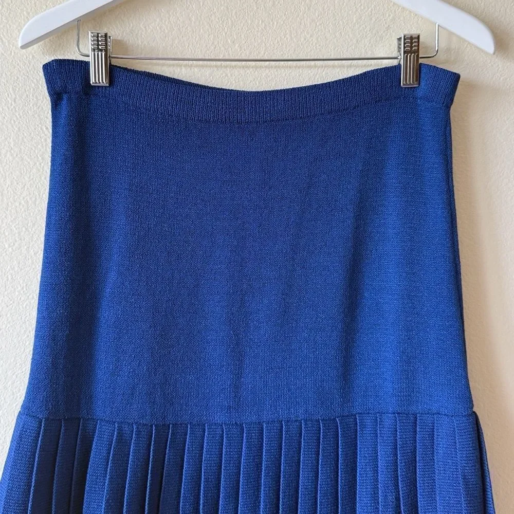 Vintage St. John for Neiman Marcus Santana Knit Pleated Skirt and Jacket Set